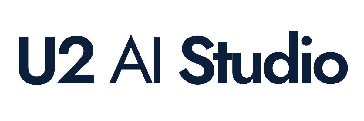 U2 AI Studio isim (koyu)